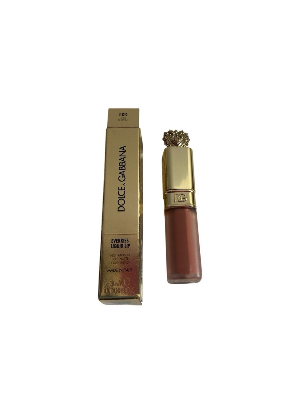 Dolce & Gabbana 105 Respect Everkiss Liquid Lip No Transfer Matte .10fl oz NEW